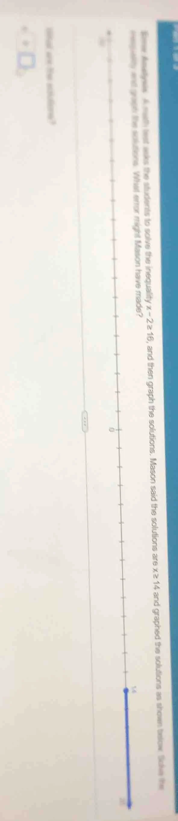 error analysis a student, named mason, asks the students to solve the i…