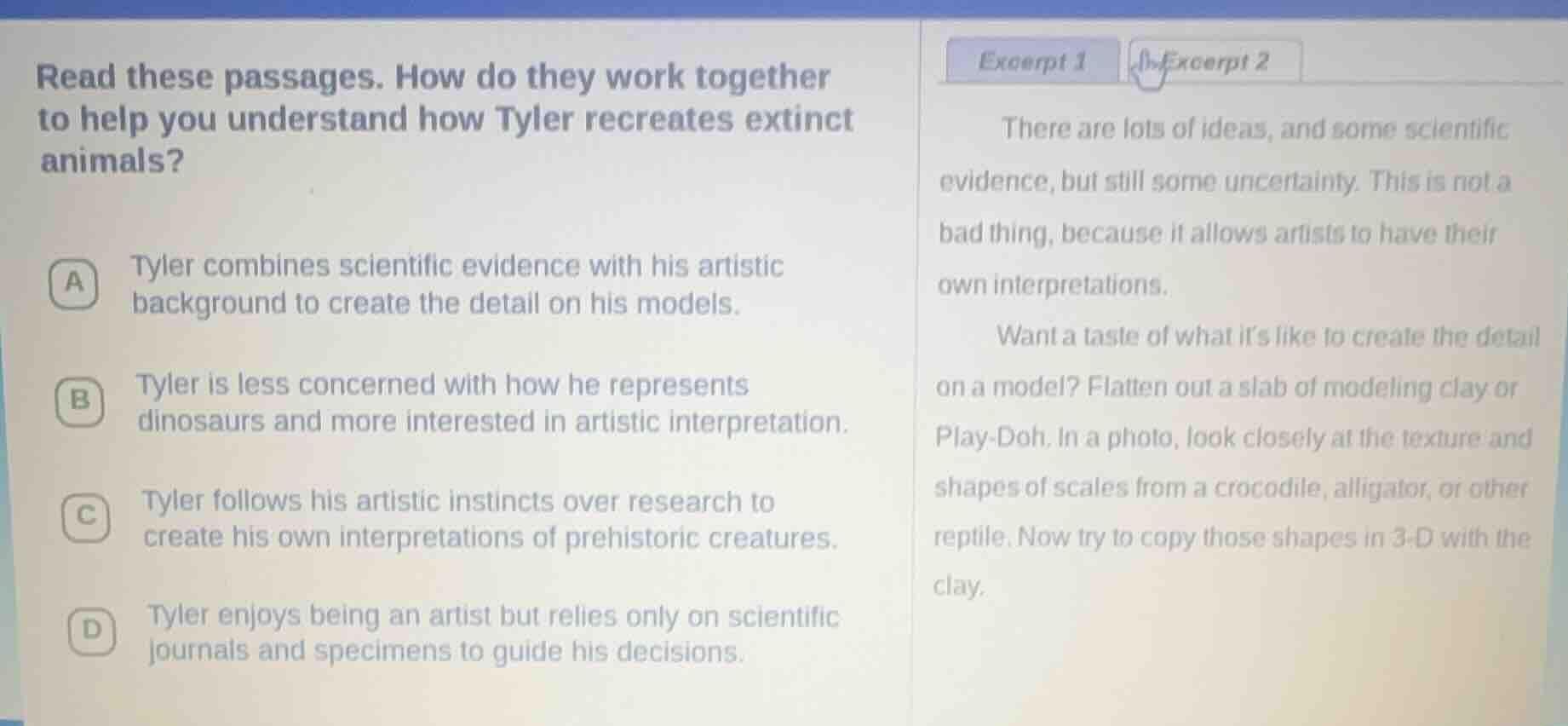 read these passages. how do they work together to help you understand h…