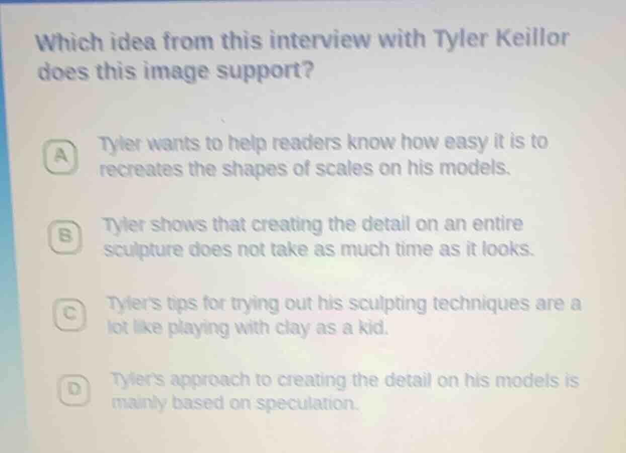 which idea from this interview with tyler keillor does this image suppo…