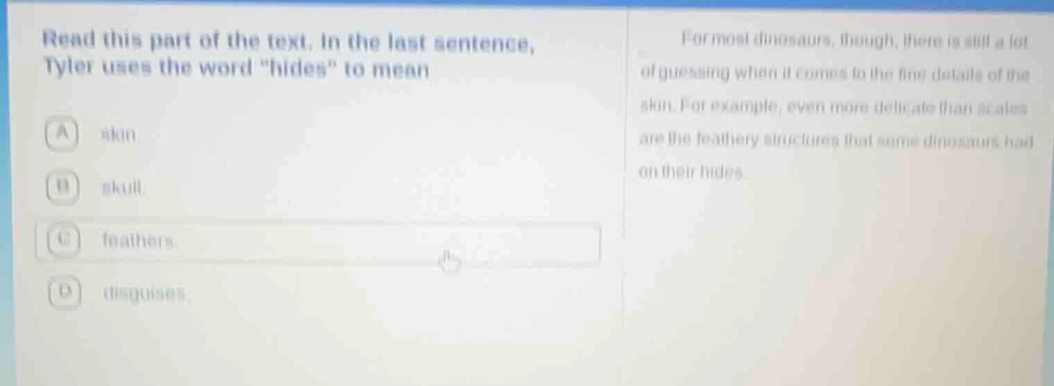 read this part of the text. in the last sentence, tyler uses the word \…