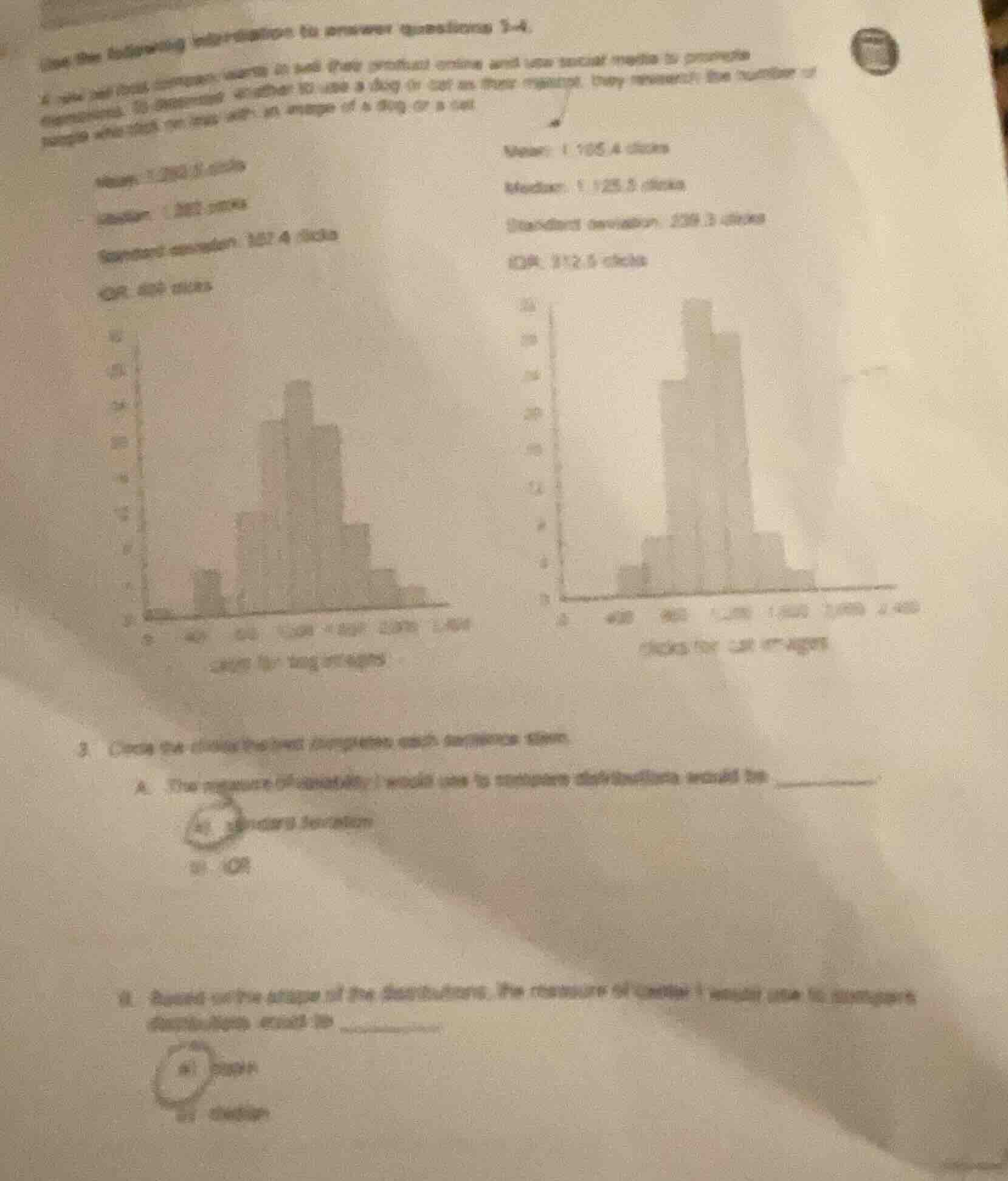 use the following information to answer questions 3-4. a pet food compa…