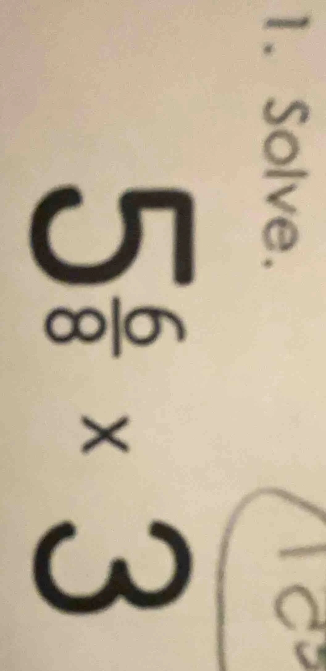 1. solve. $\frac{7}{8} \\times \frac{3}{5}$