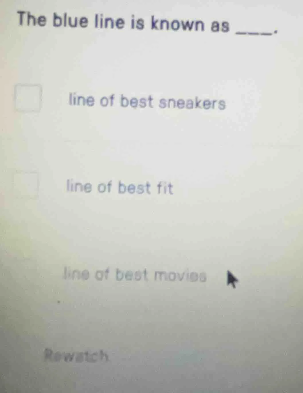the blue line is known as ____. line of best sneakers line of best fit …