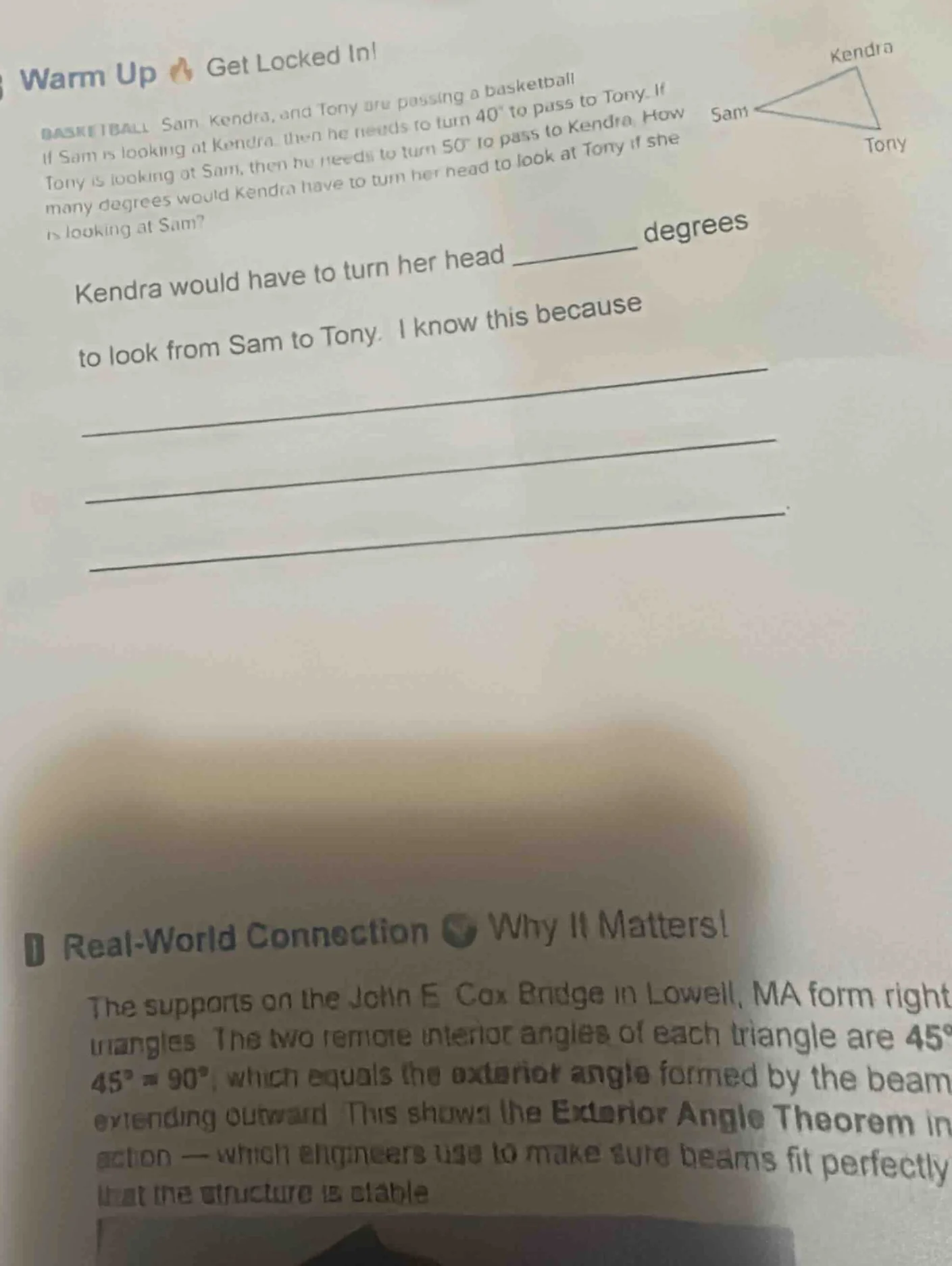 warm up 🔥 get locked in! basketball sam, kendra, and tony are passing …