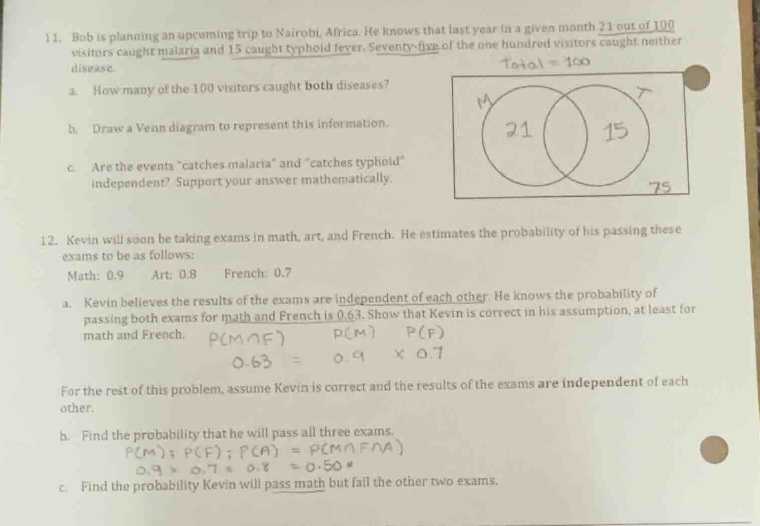 11. bob is planning an upcoming trip to nairobi, africa. he knows that …