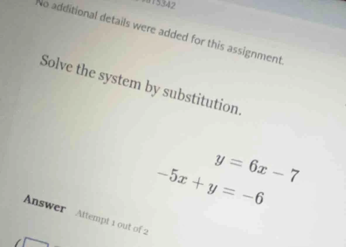 no additional details were added for this assignment. solve the system …