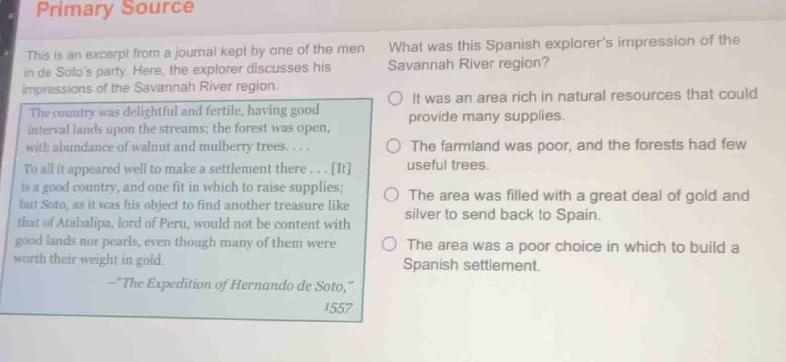 primary source this is an excerpt from a journal kept by one of the men…