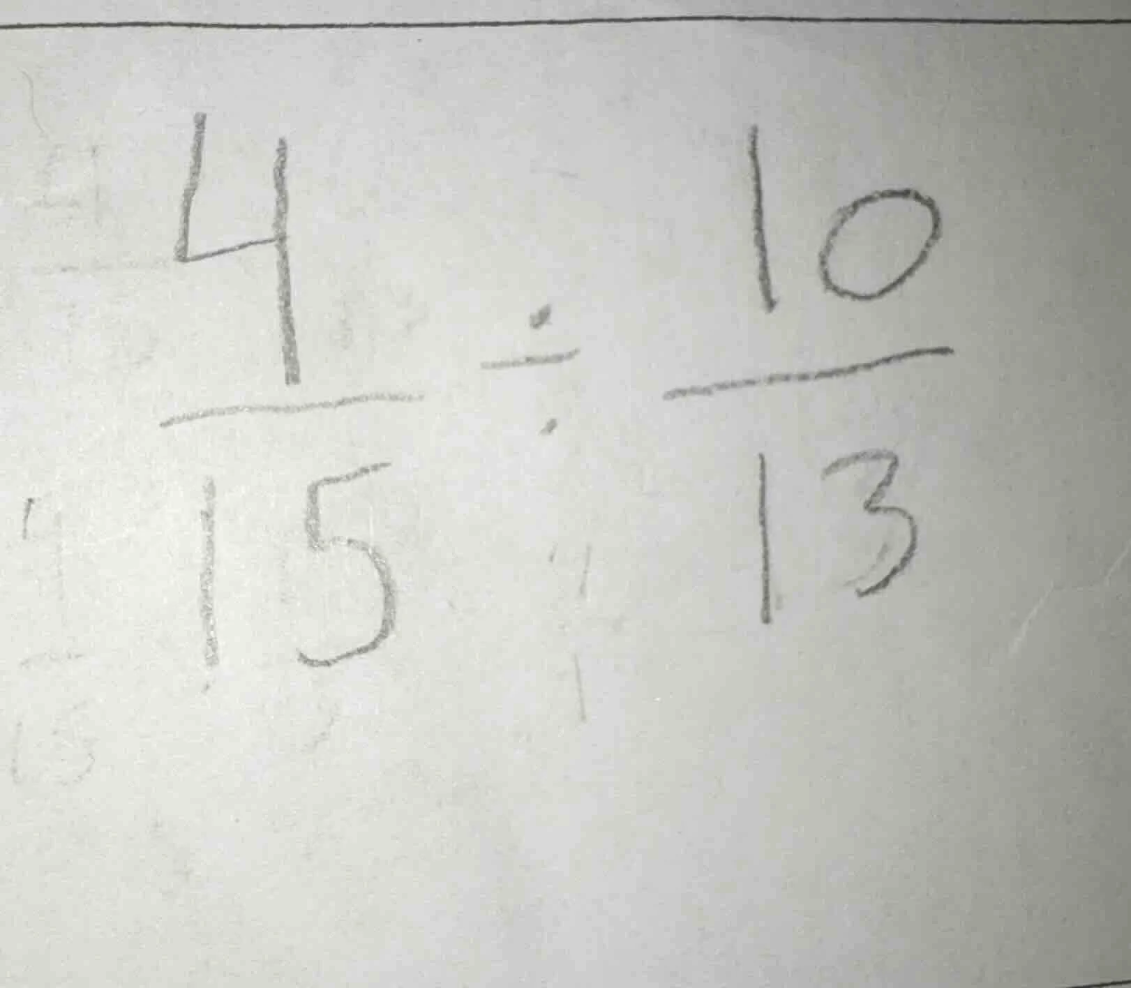 $\\frac{4}{15} \\div \\frac{10}{13}$