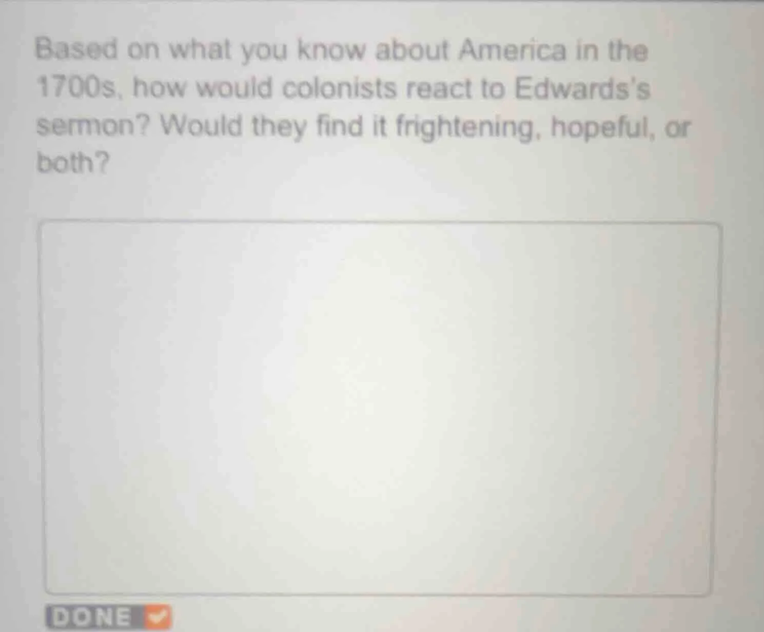based on what you know about america in the 1700s, how would colonists …