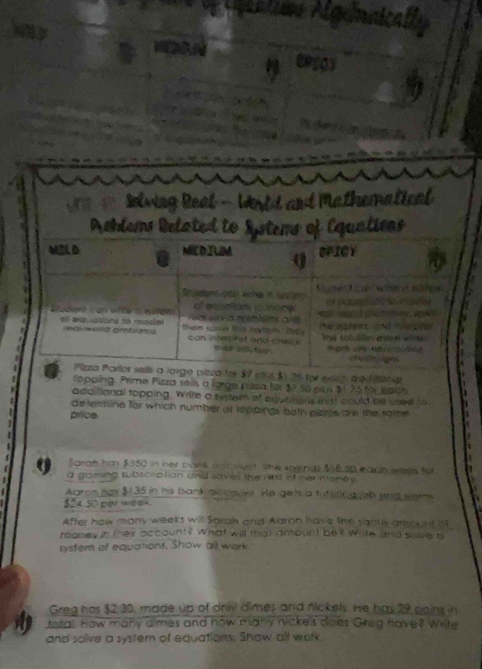 mixing real - world and mathematical problems related to systems of equ…