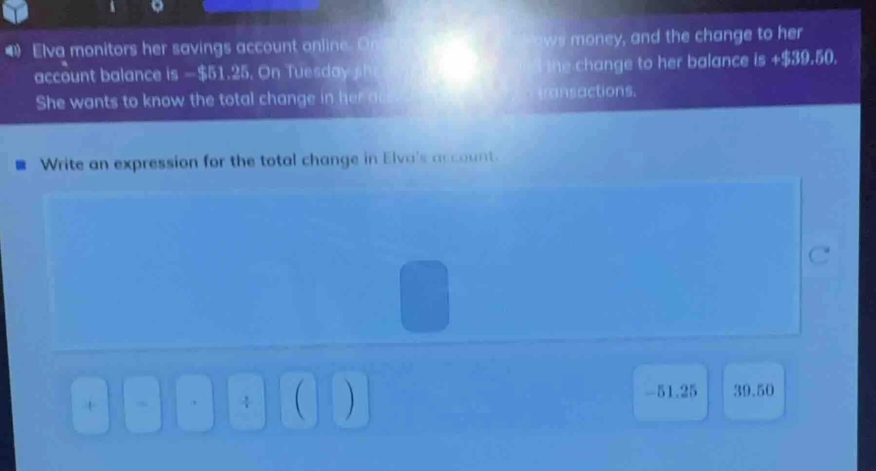 elva monitors her savings account online. on day the change to her acco…