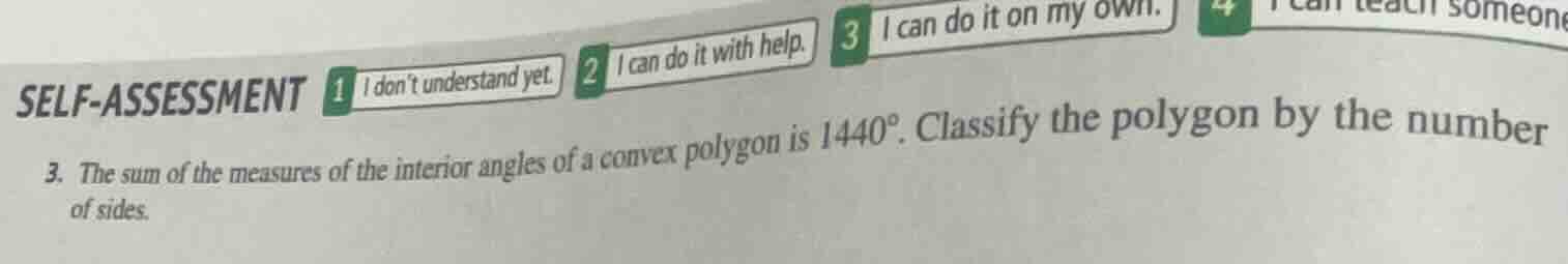 self-assessment 3. the sum of the measures of the interior angles of a …