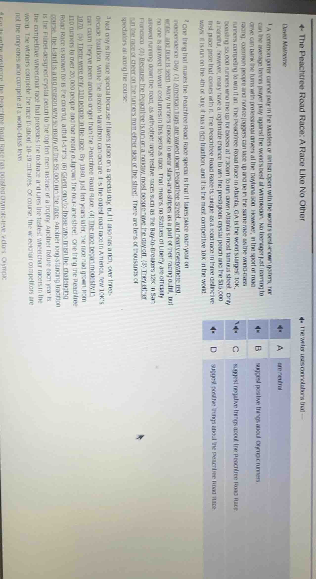 the peachtree road race: a race like no other dave morrow 1 a common go…