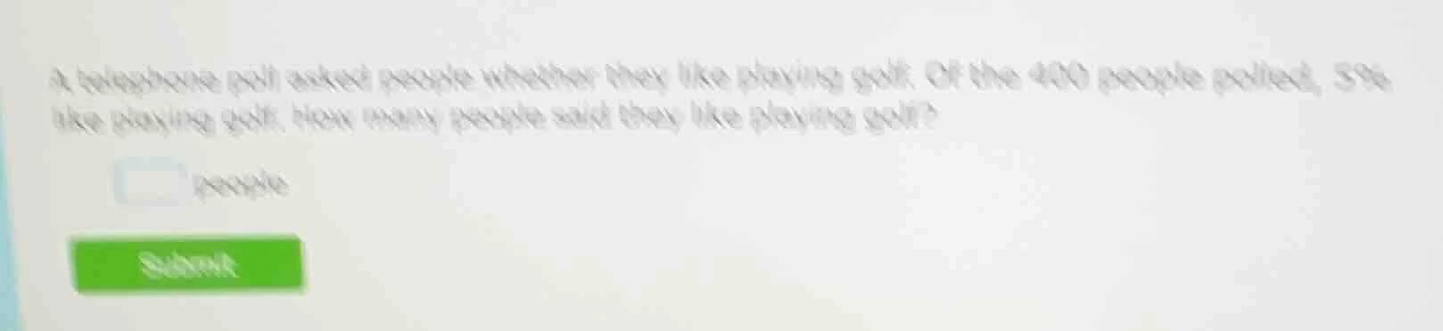 a telephone poll asked people whether they like playing golf. of the 40…