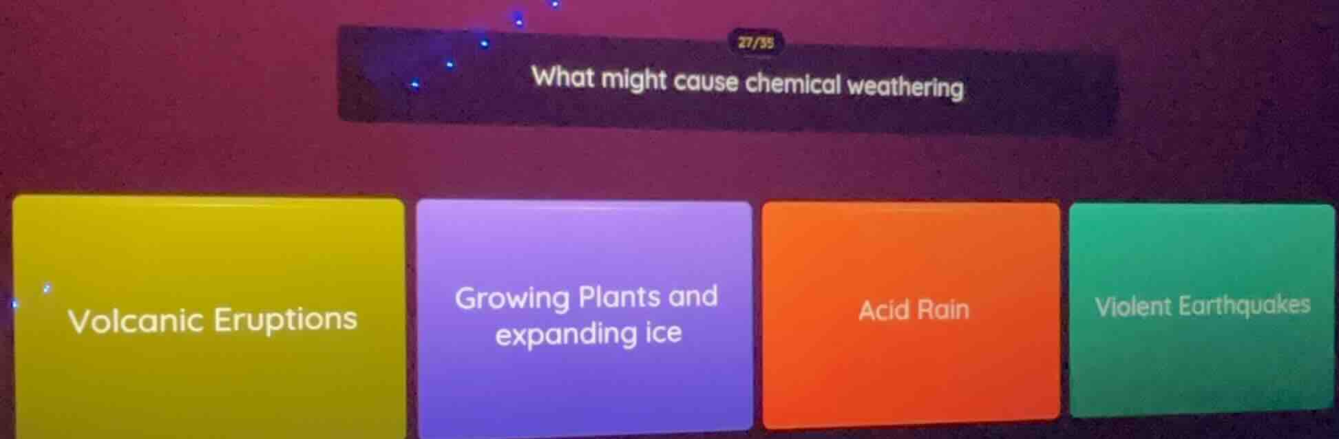 what might cause chemical weathering volcanic eruptions growing plants …