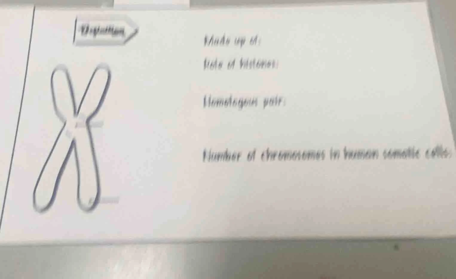 chromosome made up of: role of histones: homologous pair: number of chr…