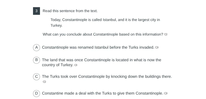 3 read this sentence from the text. today, constantinople is called ist…