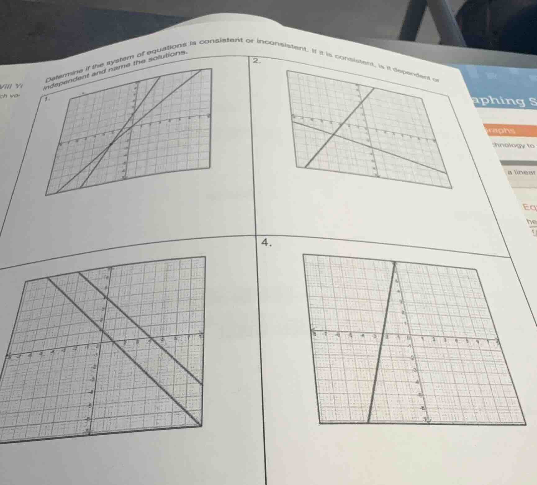 determine if the system of equations is consistent or inconsistent. if …