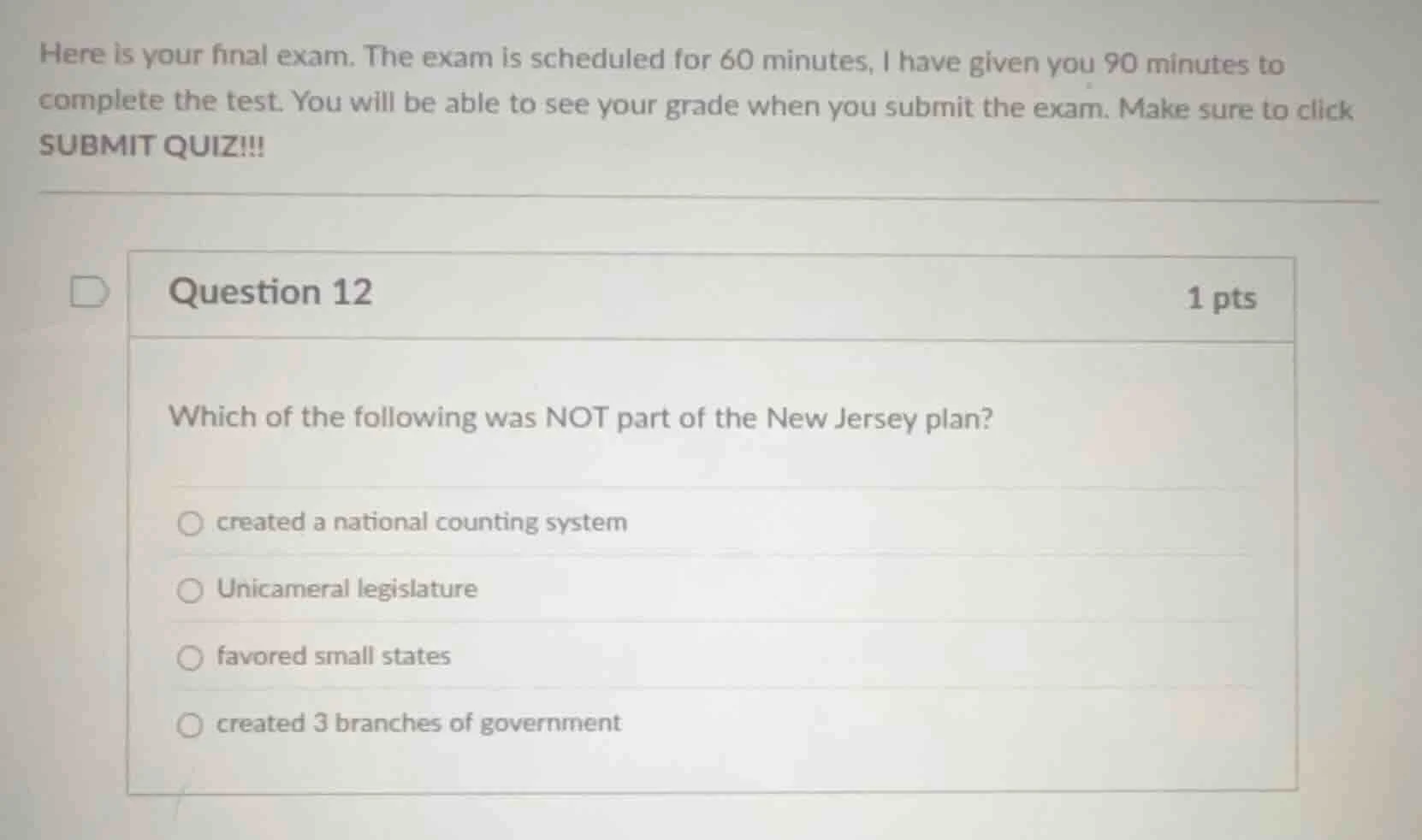 here is your final exam. the exam is scheduled for 60 minutes, i have g…
