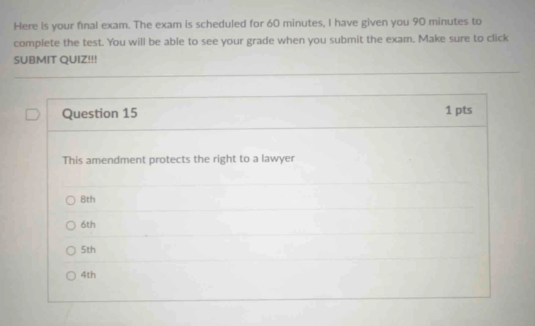 here is your final exam. the exam is scheduled for 60 minutes, i have g…