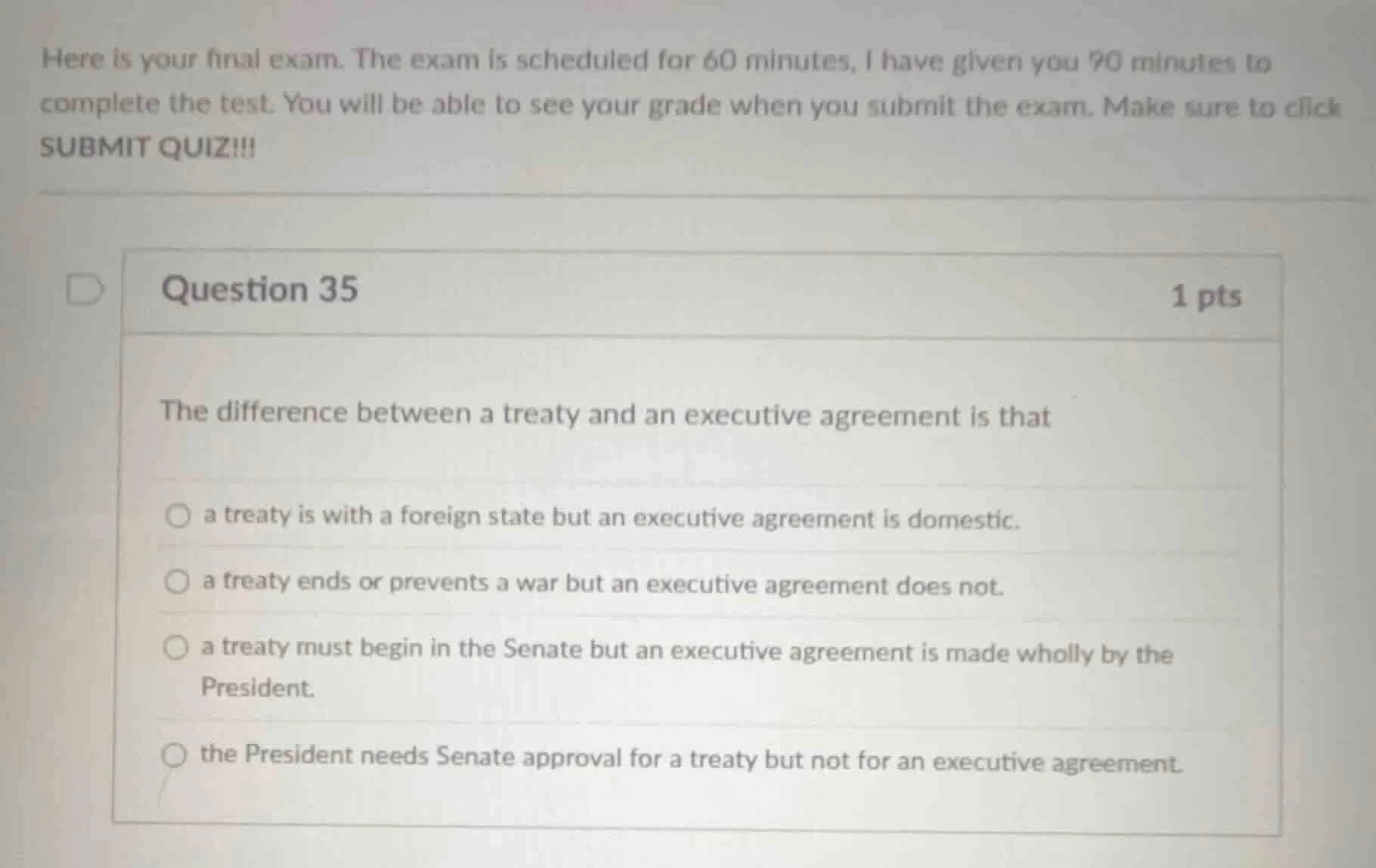 here is your final exam. the exam is scheduled for 60 minutes, i have g…