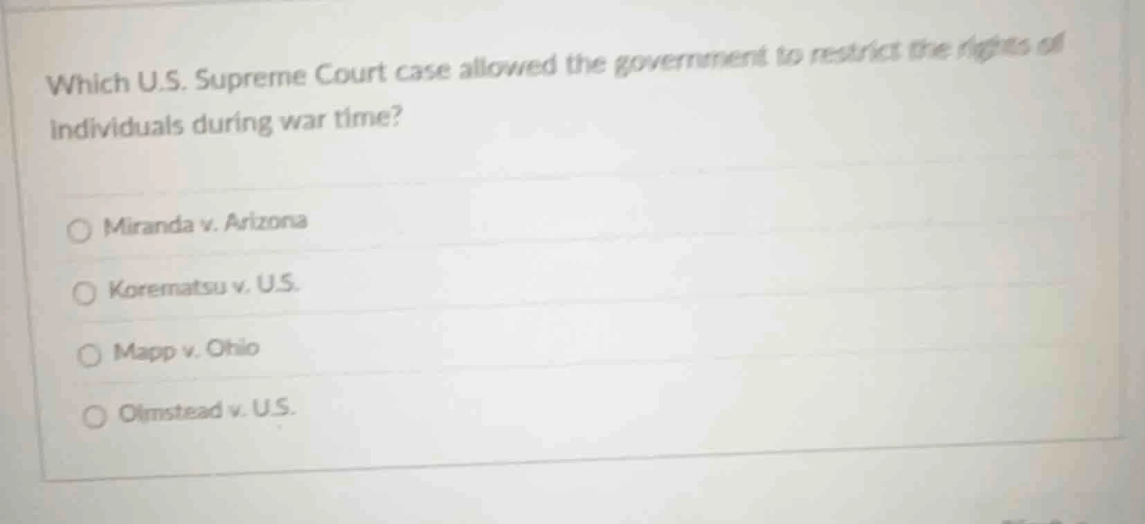 which u.s. supreme court case allowed the government to restrict the ri…