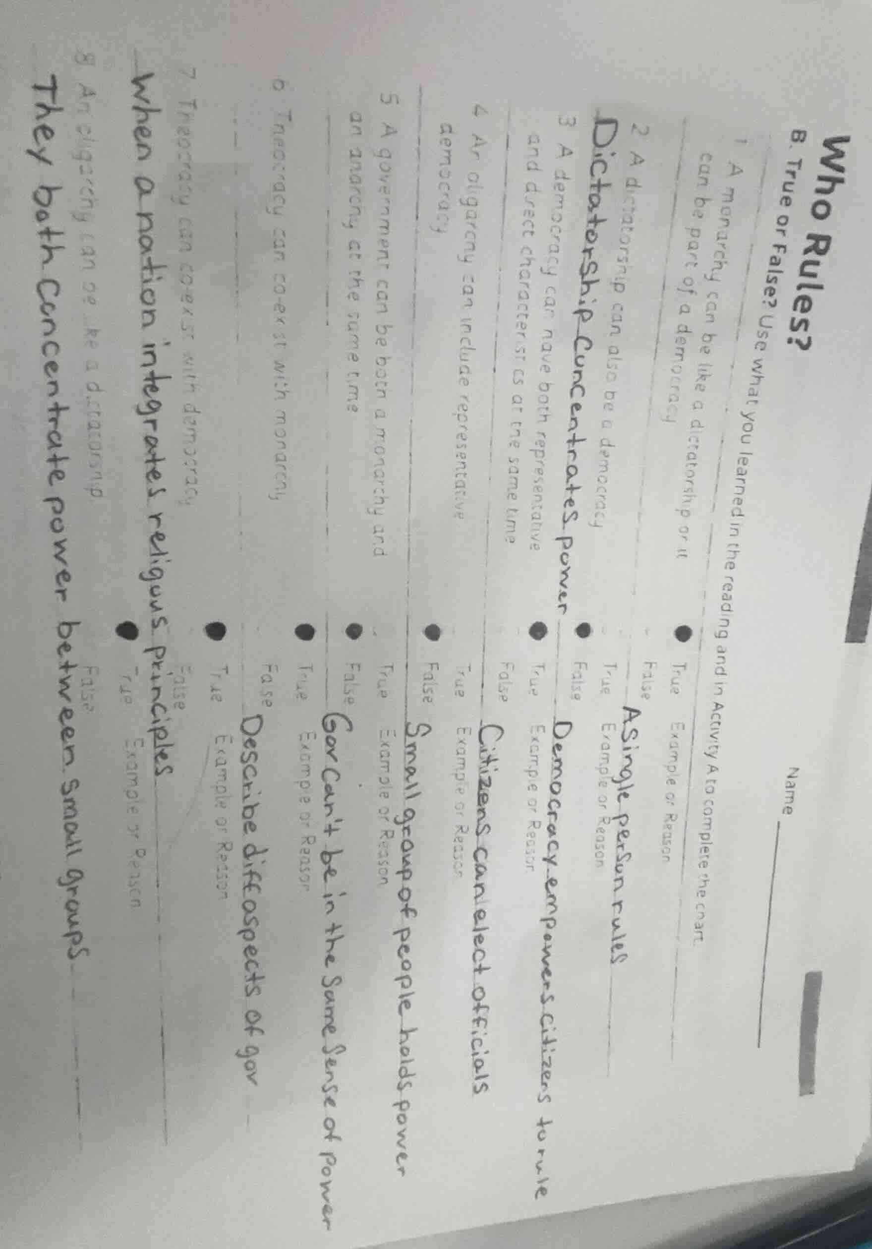 b. true or false? use what you learned in the reading and in activity a…