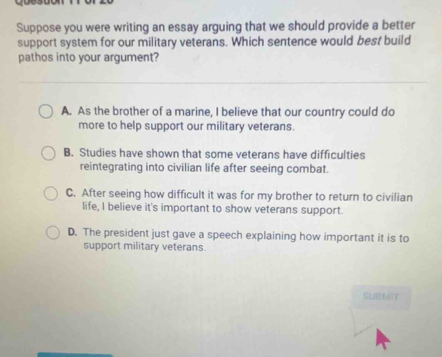 suppose you were writing an essay arguing that we should provide a bett…