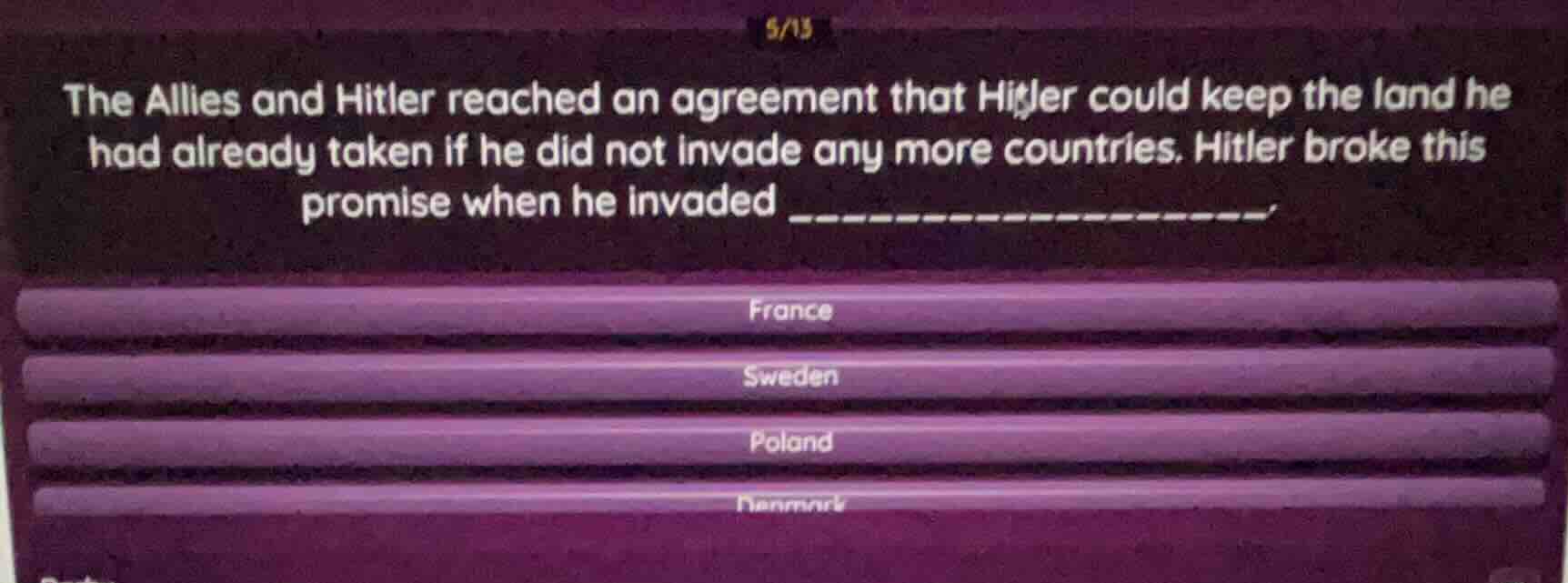 the allies and hitler reached an agreement that hitler could keep the l…