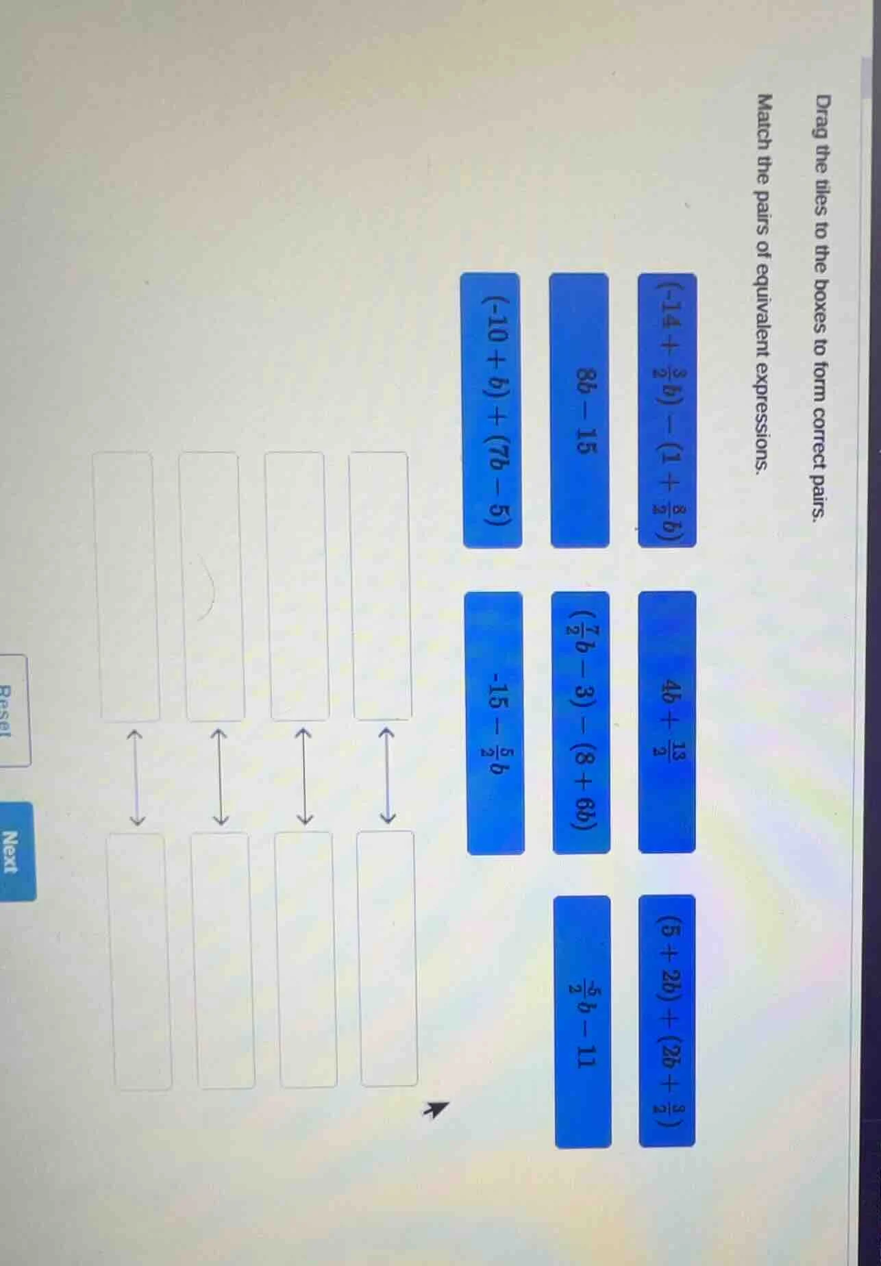 drag the tiles to the boxes to form correct pairs. match the pairs of e…