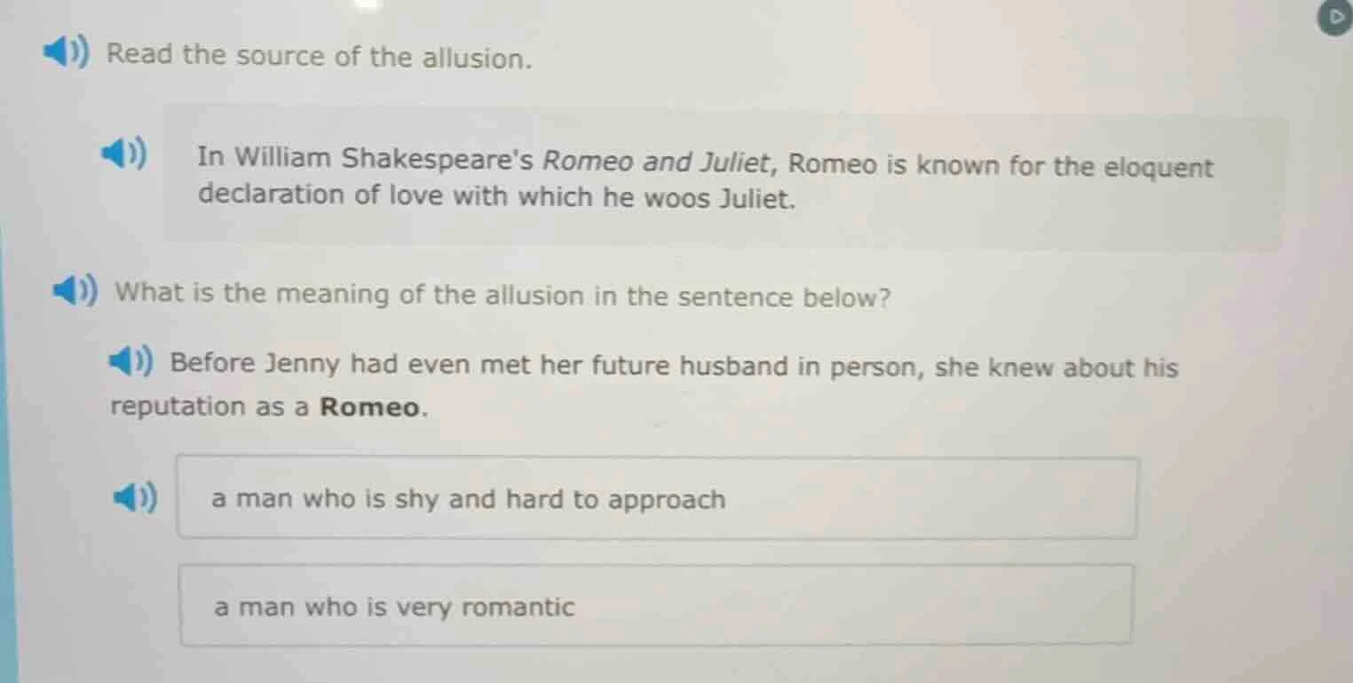 read the source of the allusion. in william shakespeares romeo and juli…