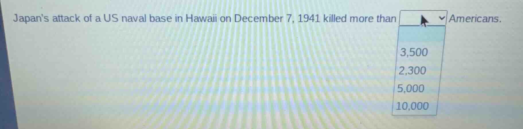 japans attack of a us naval base in hawaii on december 7, 1941 killed m…