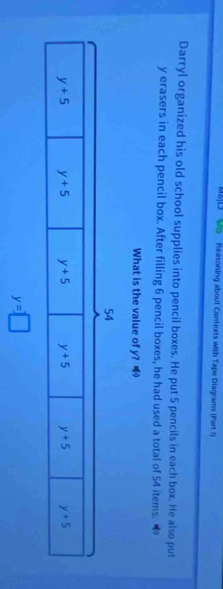 darryl organized his old school supplies into pencil boxes. he put 5 pe…