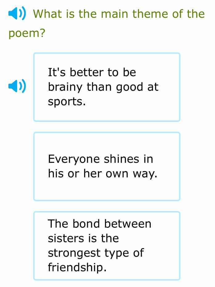 what is the main theme of the poem? its better to be brainy than good a…