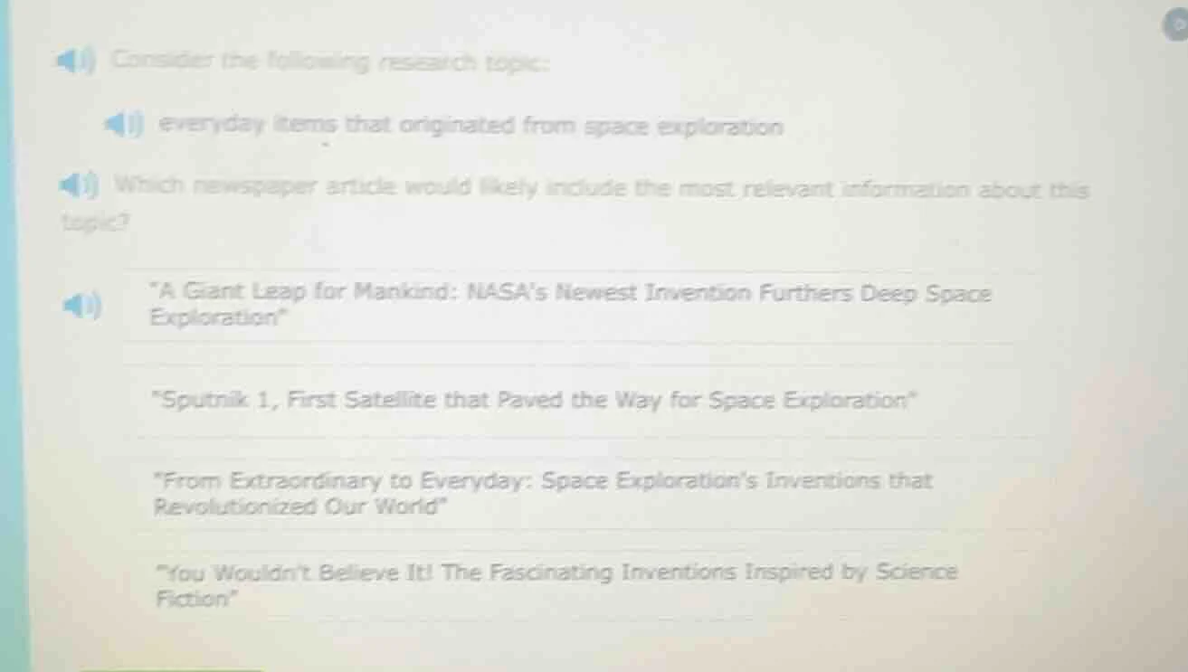 consider the following research topic: everyday items that originated f…