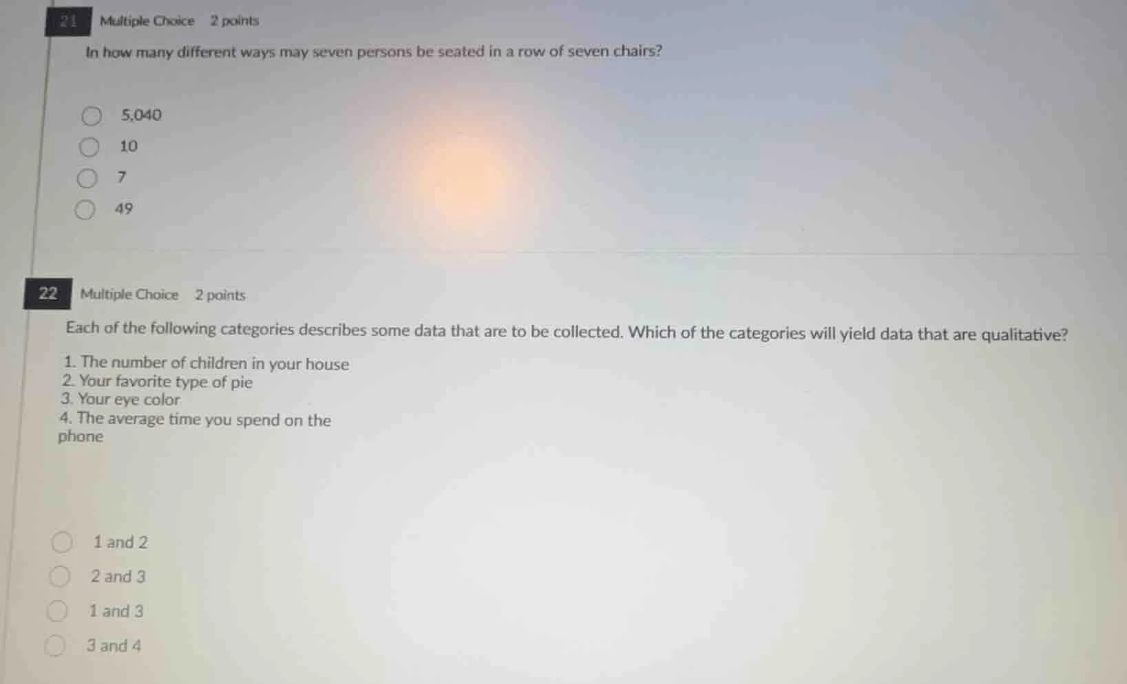 21 multiple choice 2 points in how many different ways may seven person…