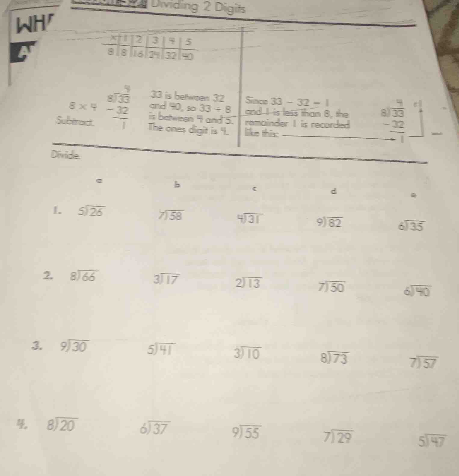 dividing 2 digits \\begin{array}{c|c|c|c|c} \\times & 1 & 2 & 3 & 4 & 5…