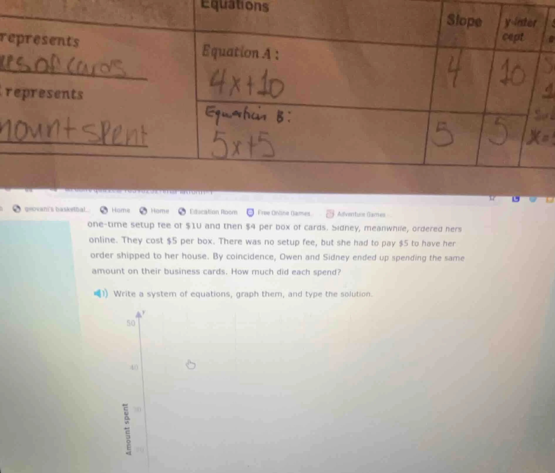 one - time setup fee of $10 and then $4 per box of cards. sidney, meanw…