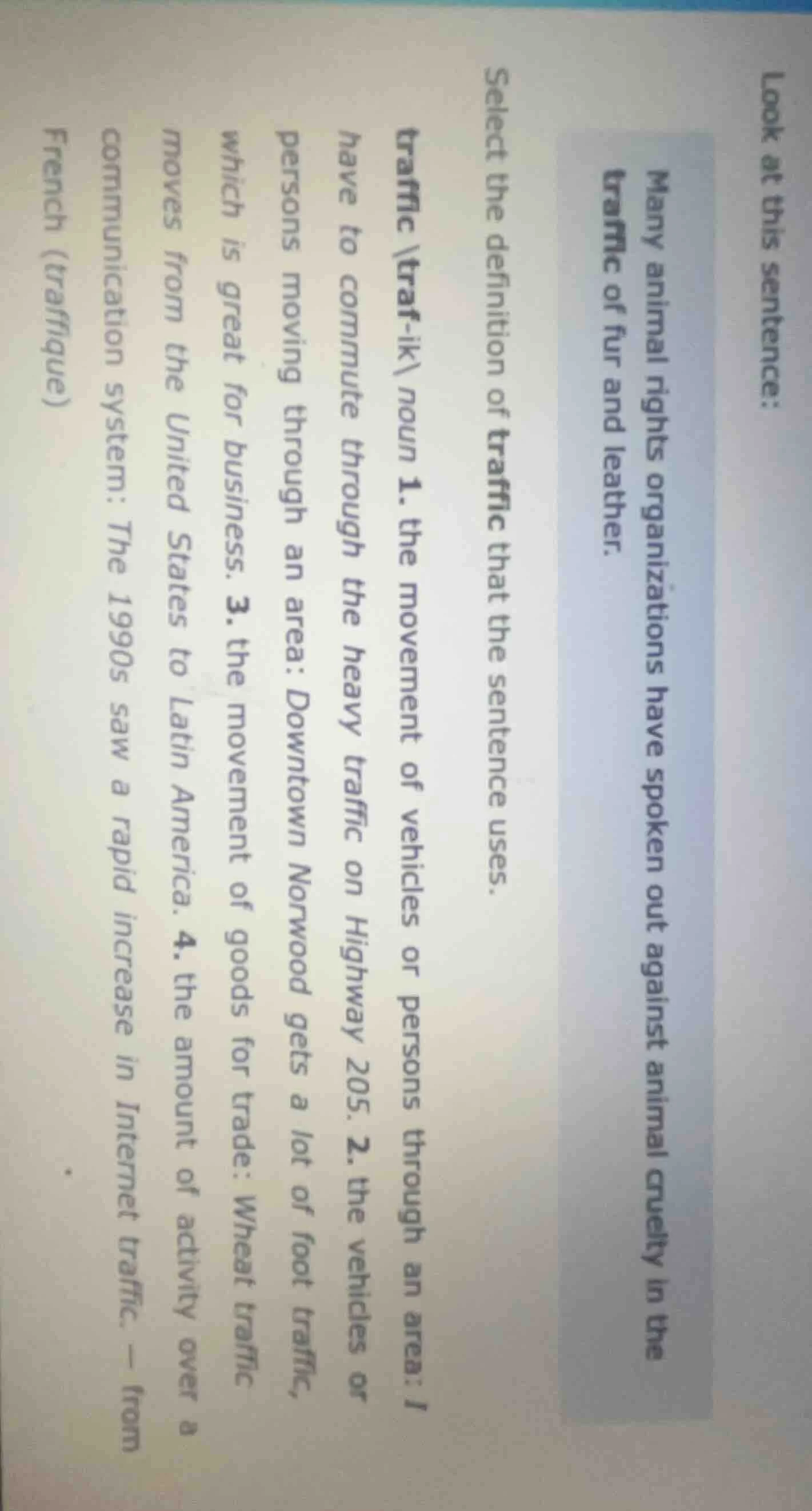 look at this sentence: many animal rights organizations have spoken out…