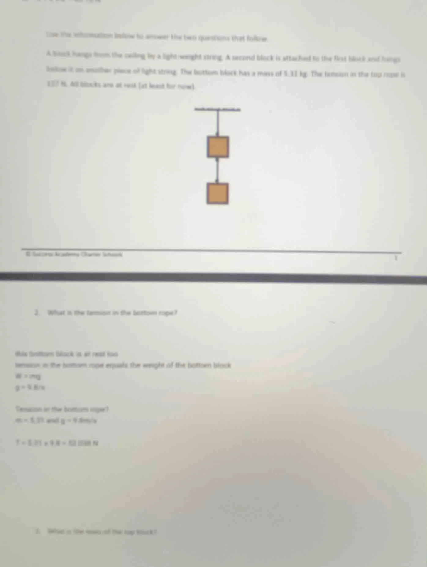 use the information below to answer the two questions that follow. a bl…