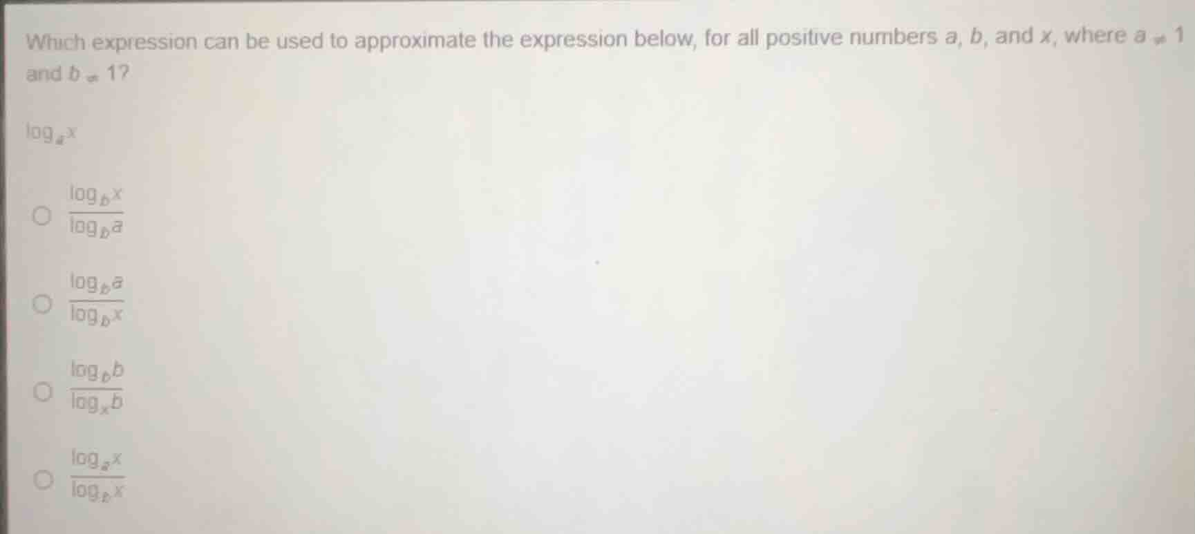 which expression can be used to approximate the expression below, for a…
