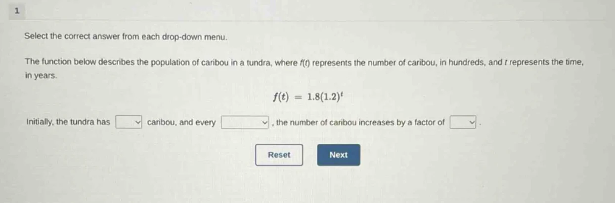 select the correct answer from each drop - down menu. the function belo…
