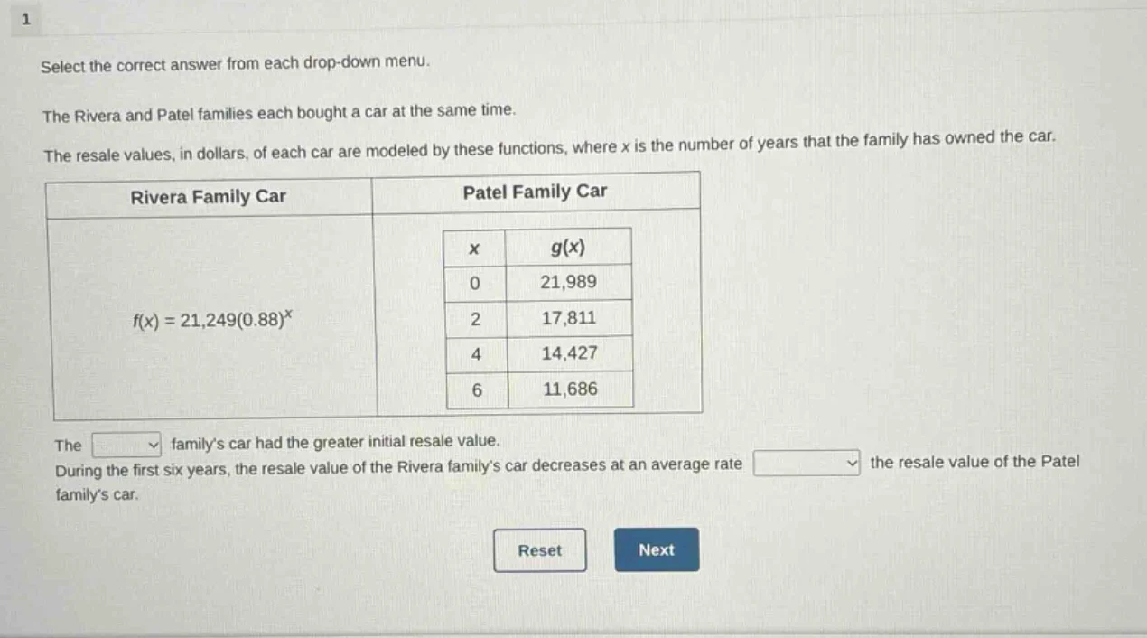 select the correct answer from each drop - down menu. the rivera and pa…