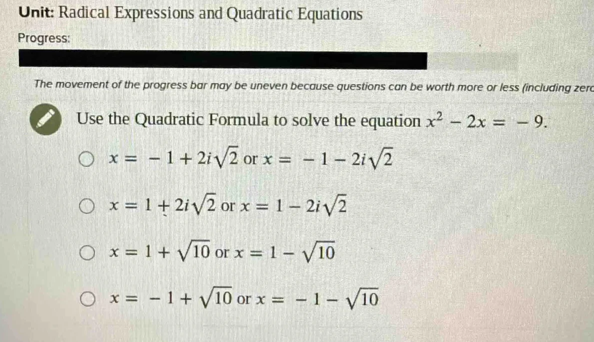 unit: radical expressions and quadratic equations progress: the movemen…