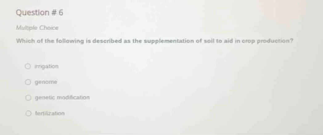 question #6 multiple choice which of the following is described as the …