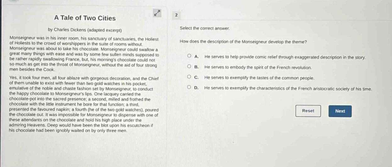 a tale of two cities by charles dickens (adapted excerpt) monseigneur w…