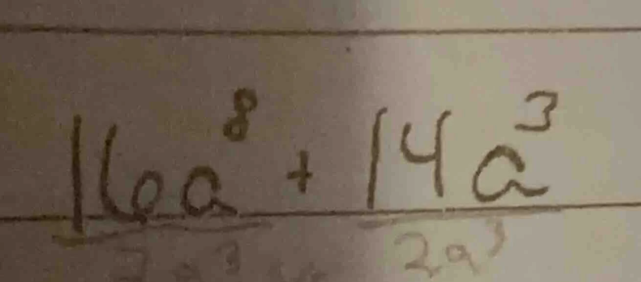 16a^8 + 14a^3