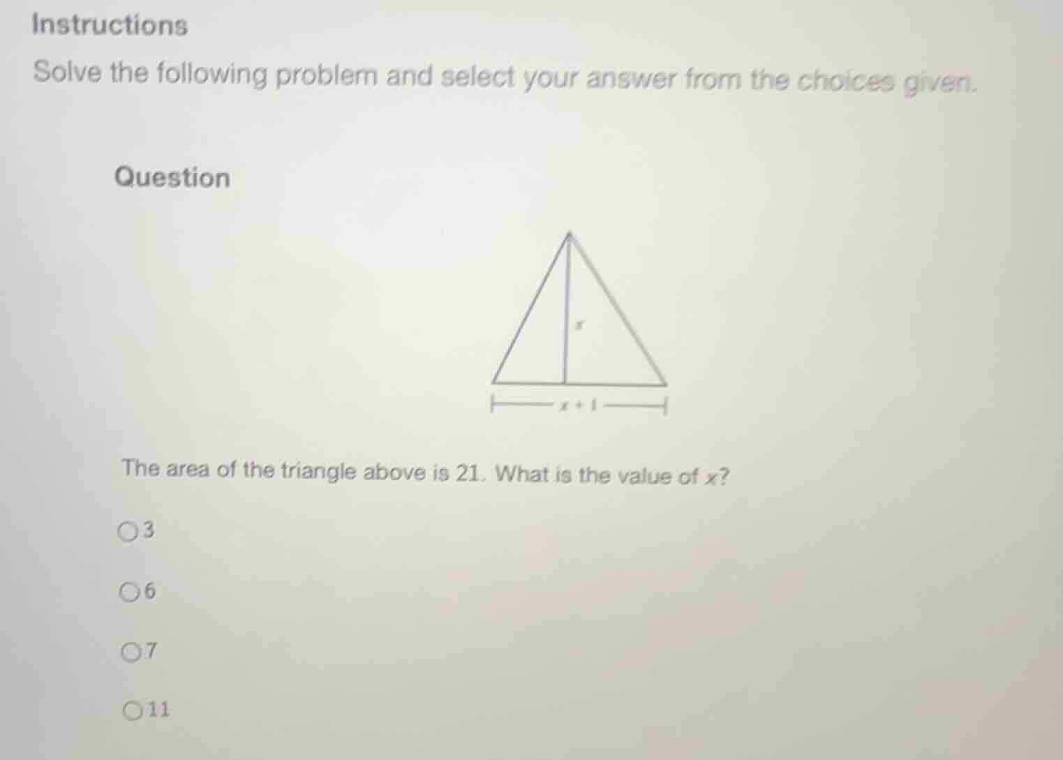 instructions solve the following problem and select your answer from th…