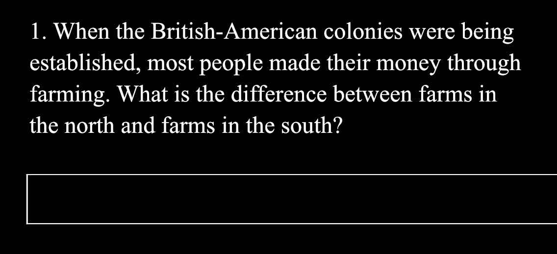 1. when the british-american colonies were being established, most peop…