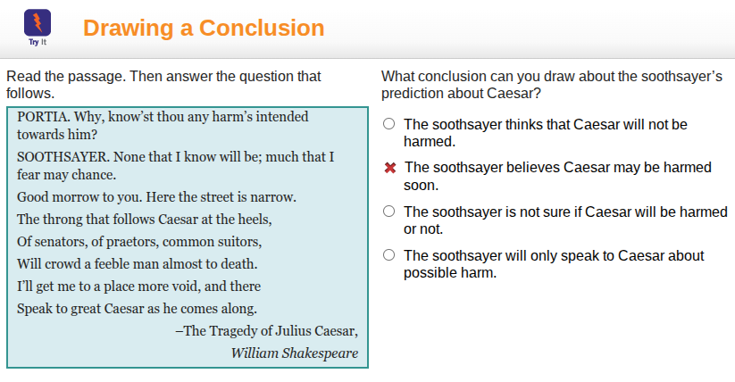 drawing a conclusion read the passage. then answer the question that fo…